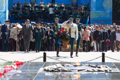 В Алматы отмечается День Победы
