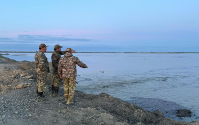 Круглосуточный мониторинг уровня воды в реке Жайык проводится в Атырауской области