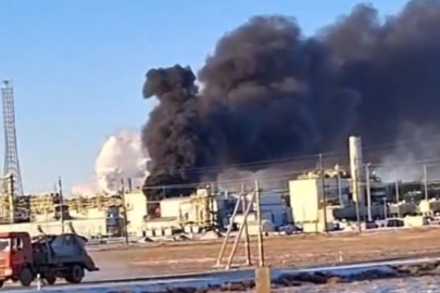 Пожар произошел на месторождении Тенгизшевройл