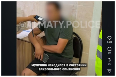 Пьяного водителя задержали в Алматы