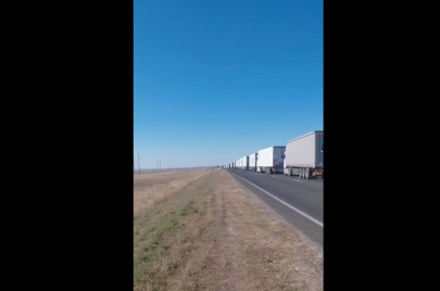Водитель из Шымкента пожаловался на «бардак» на границе в ЗКО