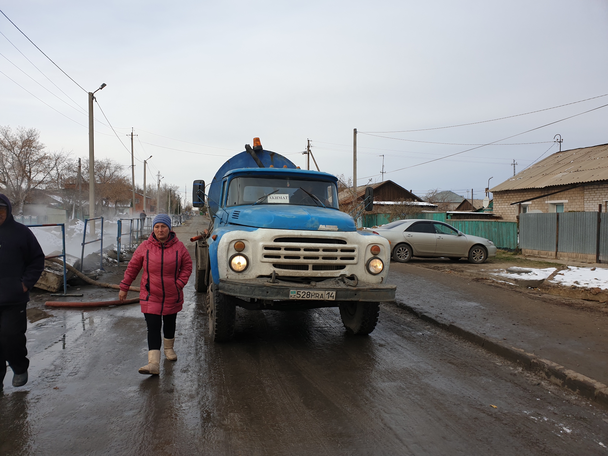 Крупный порыв теплосетей произошел в микрорайоне Павлодара