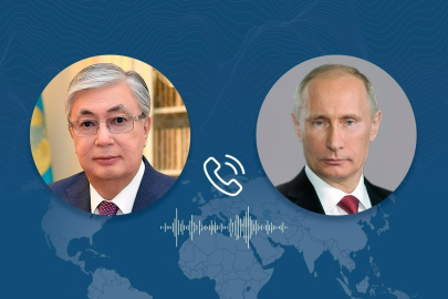 Телефон разговор провели президенты Казахстана и России