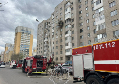 Пожар произошел в многоэтажном доме в Астане