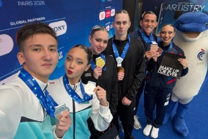 Казахстанские синхронисты завоевали вторую медаль на Кубке мира в Париже