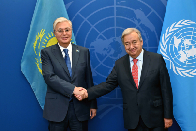 Токаев провел переговоры с Генеральным секретарем ООН Антониу Гутерришем