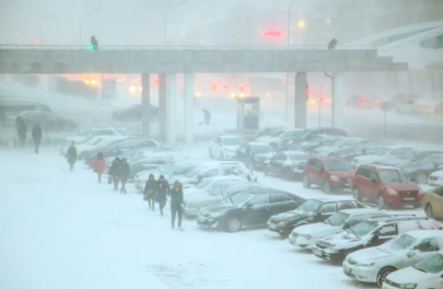 В аэропорту отменили 11 рейсов из-за сильной метели в Астане